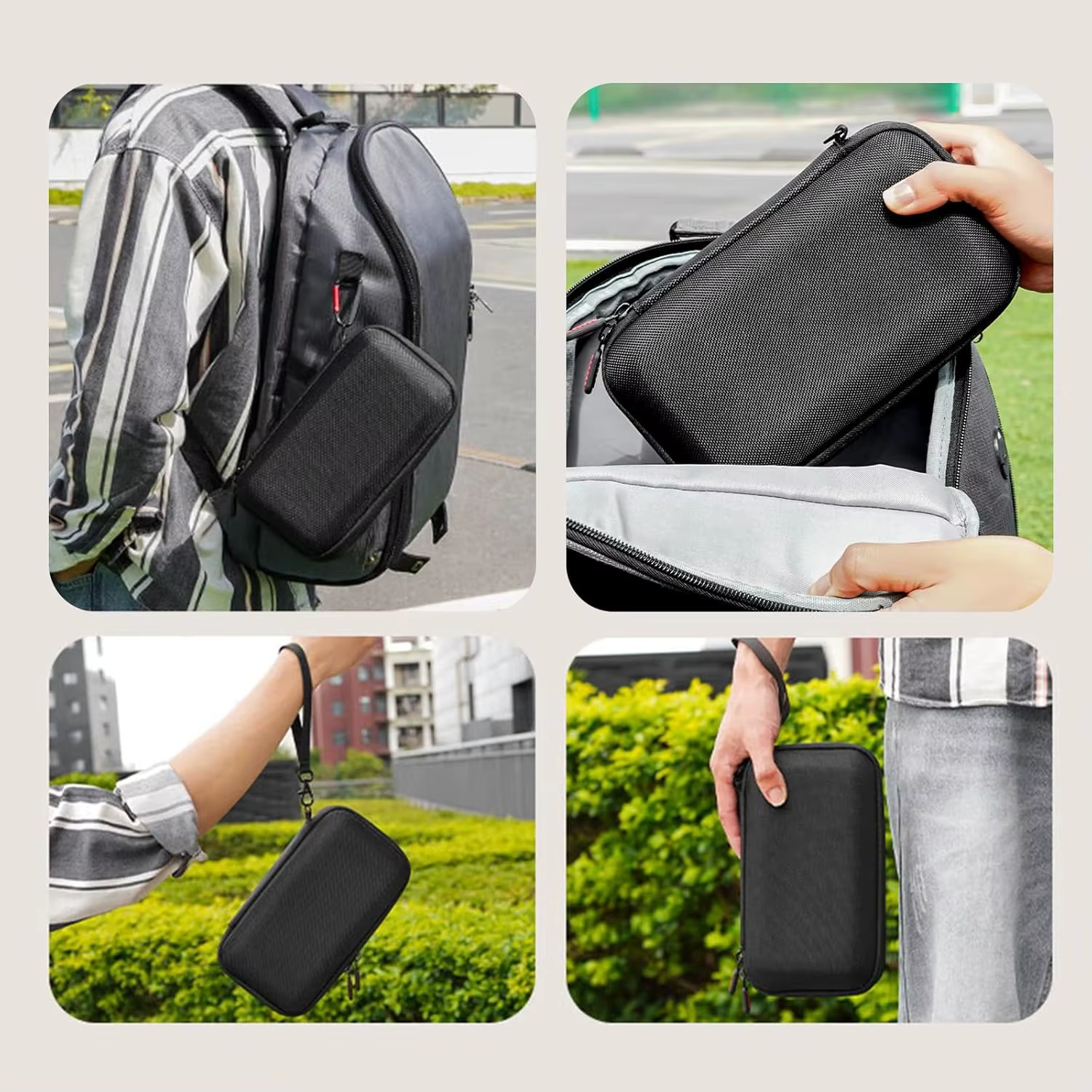 Étui pour Osmo Pocket4/3, pochette de rangement portable en PU parfaitement adaptée pour les accessoires DJI Osmo Pocket 4/3 Creator Combo, parfaitement compatible