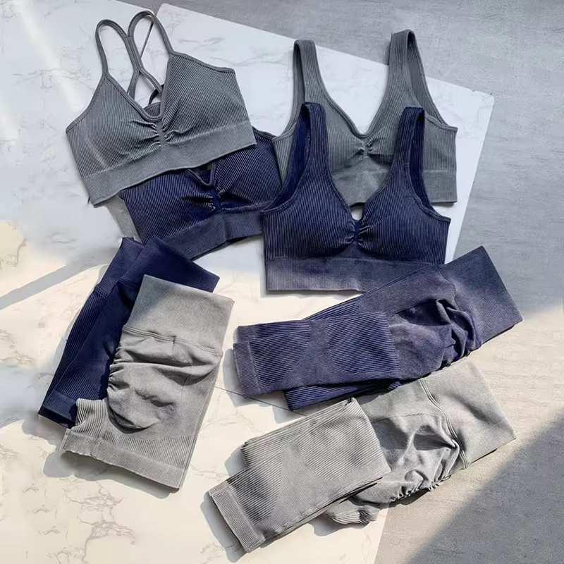 SVEIC Ensemble de yoga sans couture pour femmes