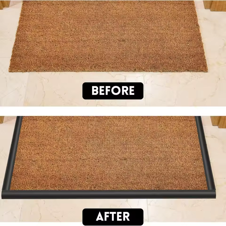 1 pièce 1/3 mètre Bande de finition de tapis en PVC