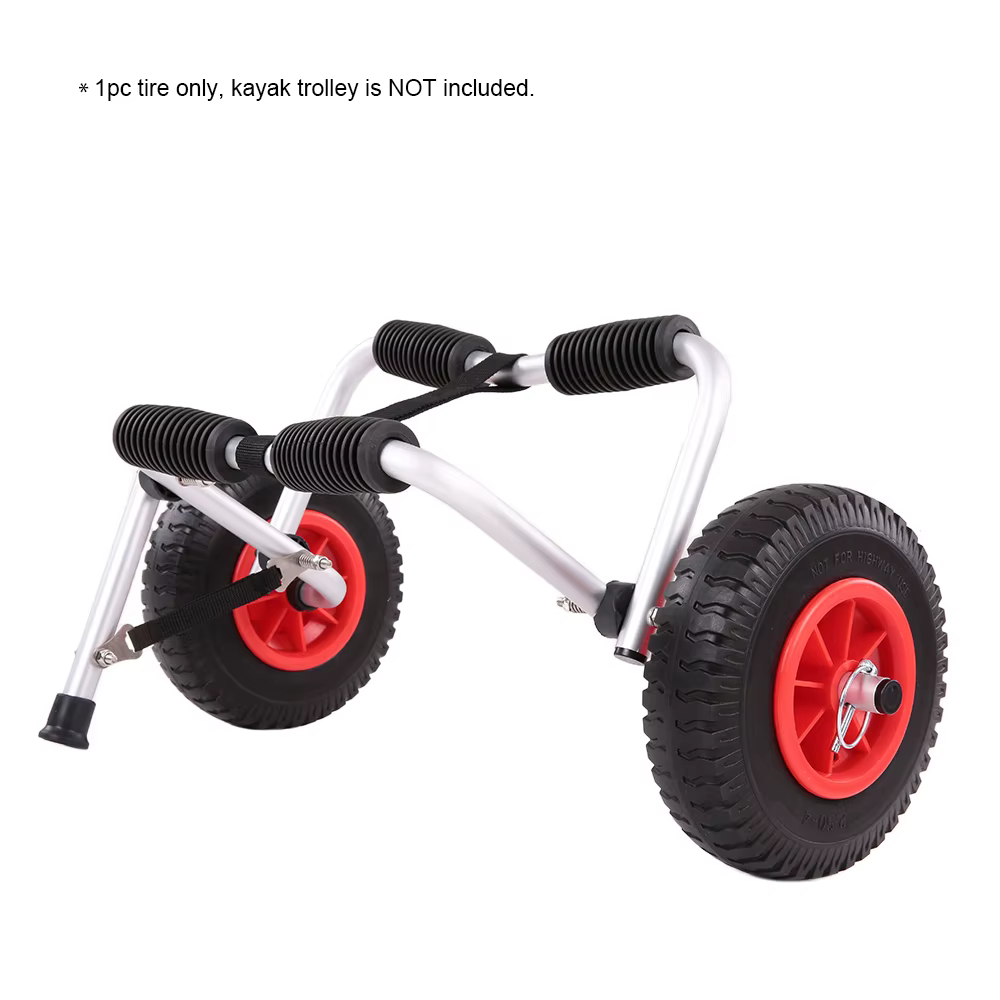 1 pièce Roue pneumatique de 8'' / 10'' pour remplacement de pneu de kayak, canoë, chariot ou chariot de transport