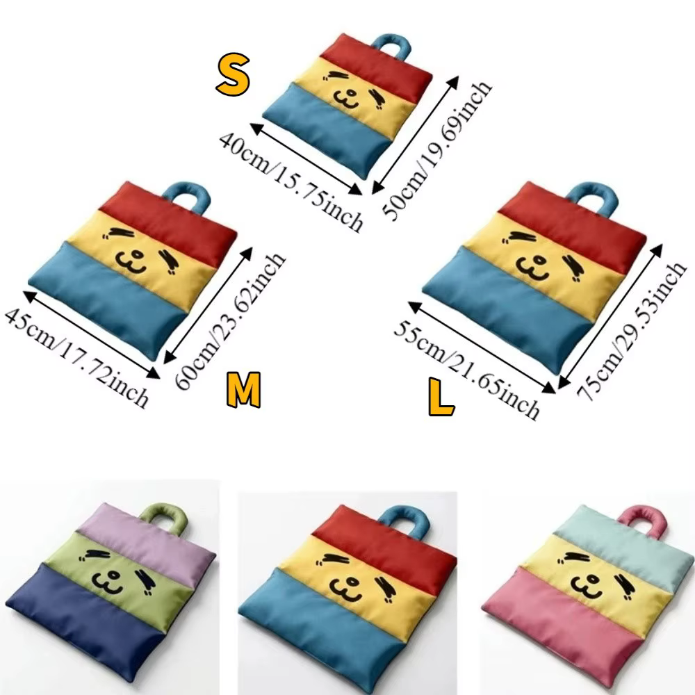Tapis rafraîchissant imperméable pour chien, antidérapant, double face, avec poignée, motif dessin animé, coussin de repos pour animaux de compagnie, pour chats et chiens