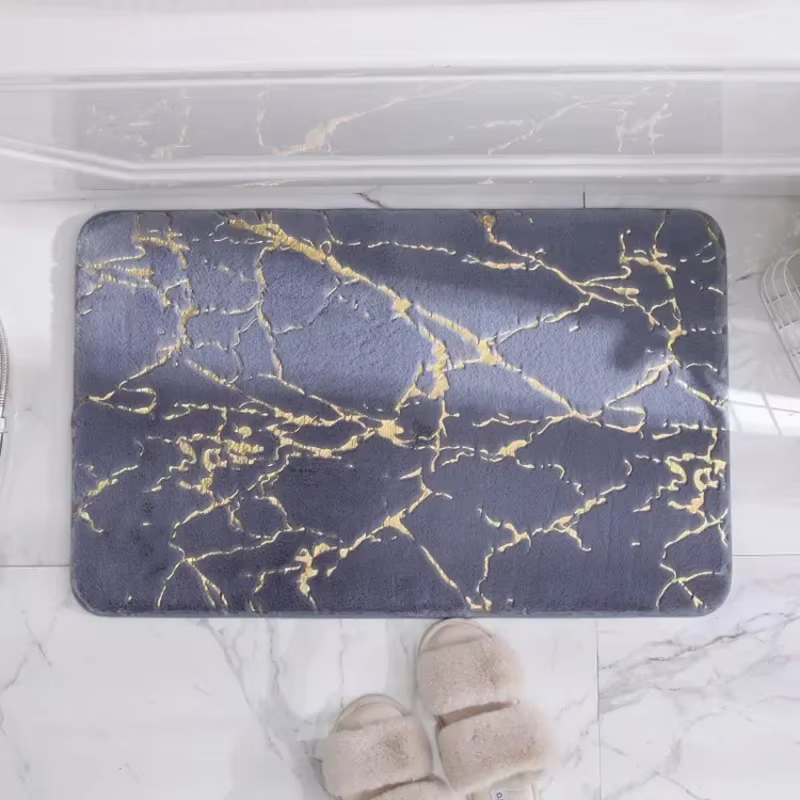 Tapis de bain lavable et antidérapant absorbant pour baignoire
