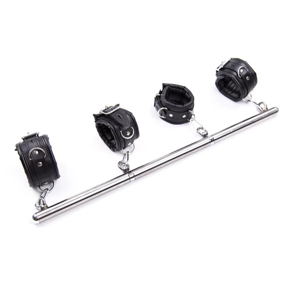 SashSex Toys pour adultes, menottes pour couples, fouet, collier de cou, barre d'épandage réglable, ensemble de bondage Bsie M, accessoires de sexe, hommes et femmes
