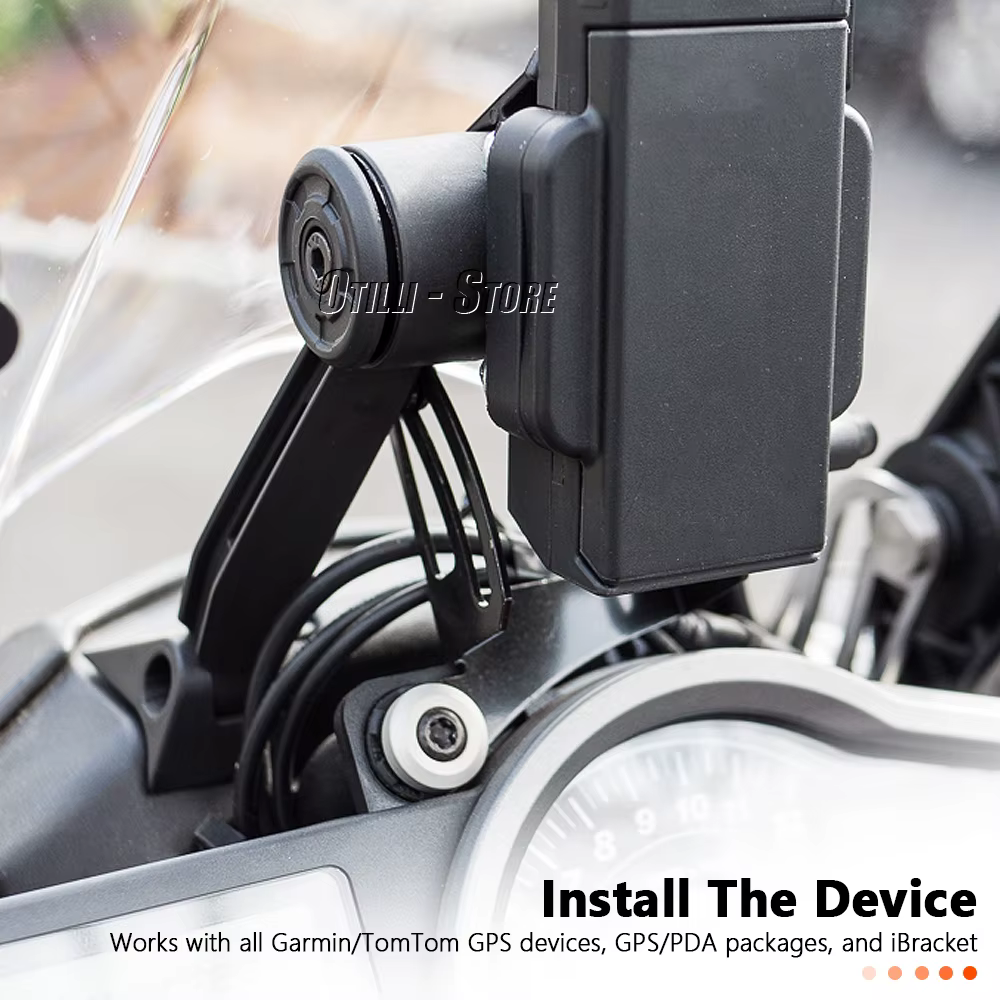 Support de téléphone portable noir, accessoire de moto adapté pour 1050 1090 1190 ADV Adventure R L, support de Navigation GPS