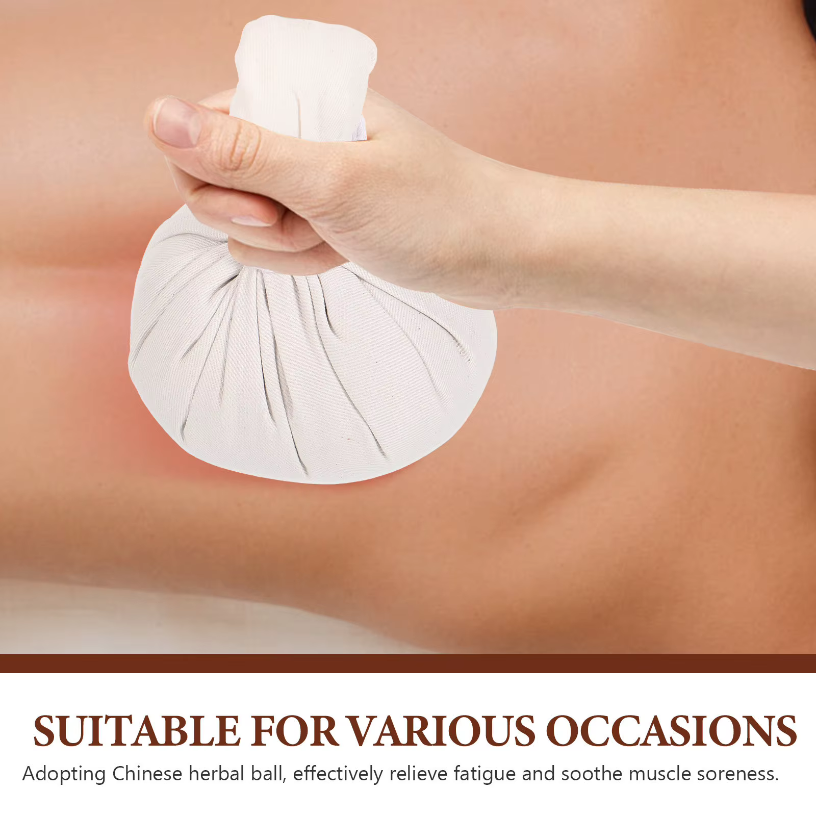 2 boules de massage aux herbes chinoises