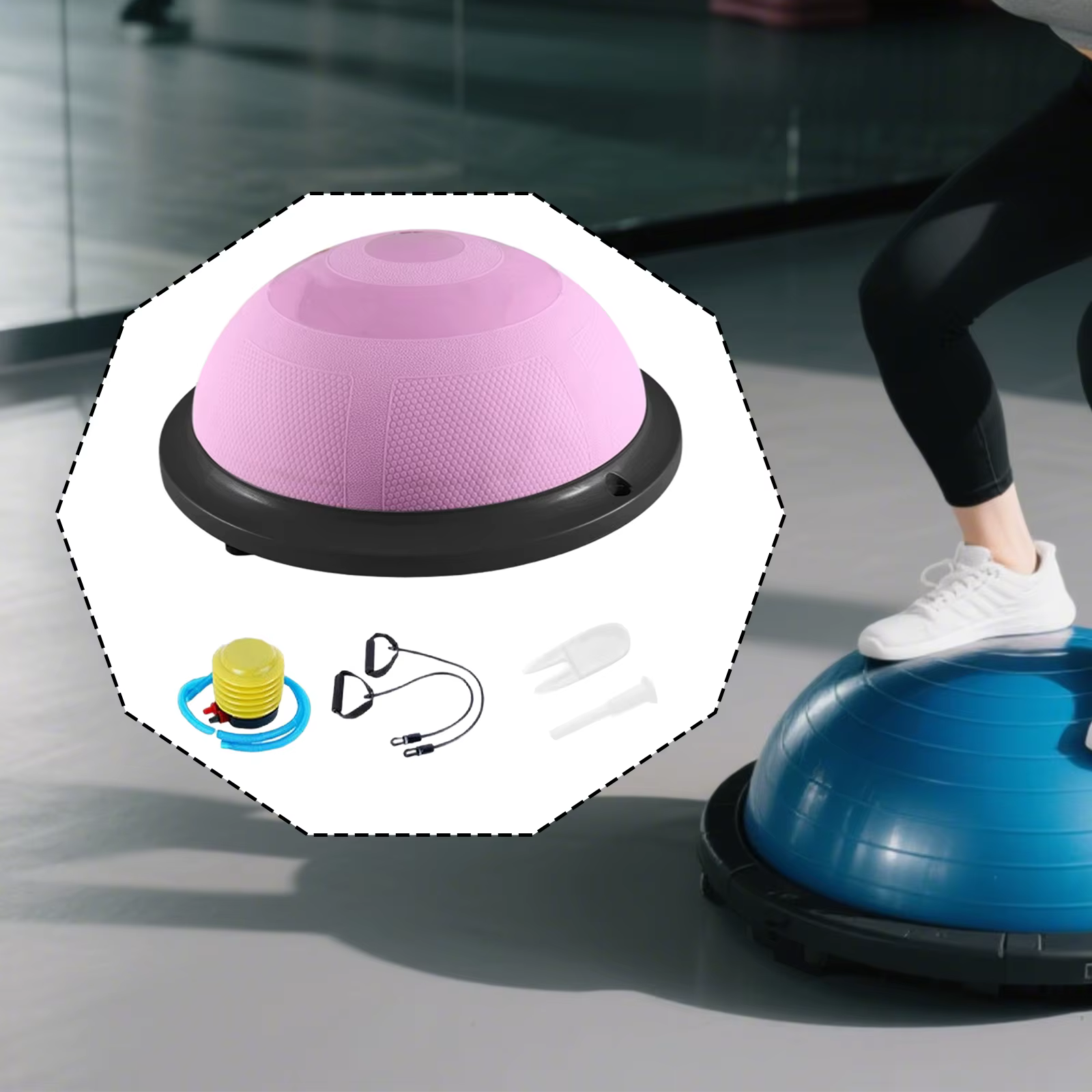 Balle d'équilibre boule demi-cercle Yoga Fitness