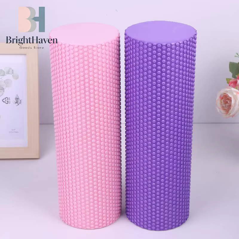 Rouleau de yoga rond en mousse EVA pour exercices de Pilates