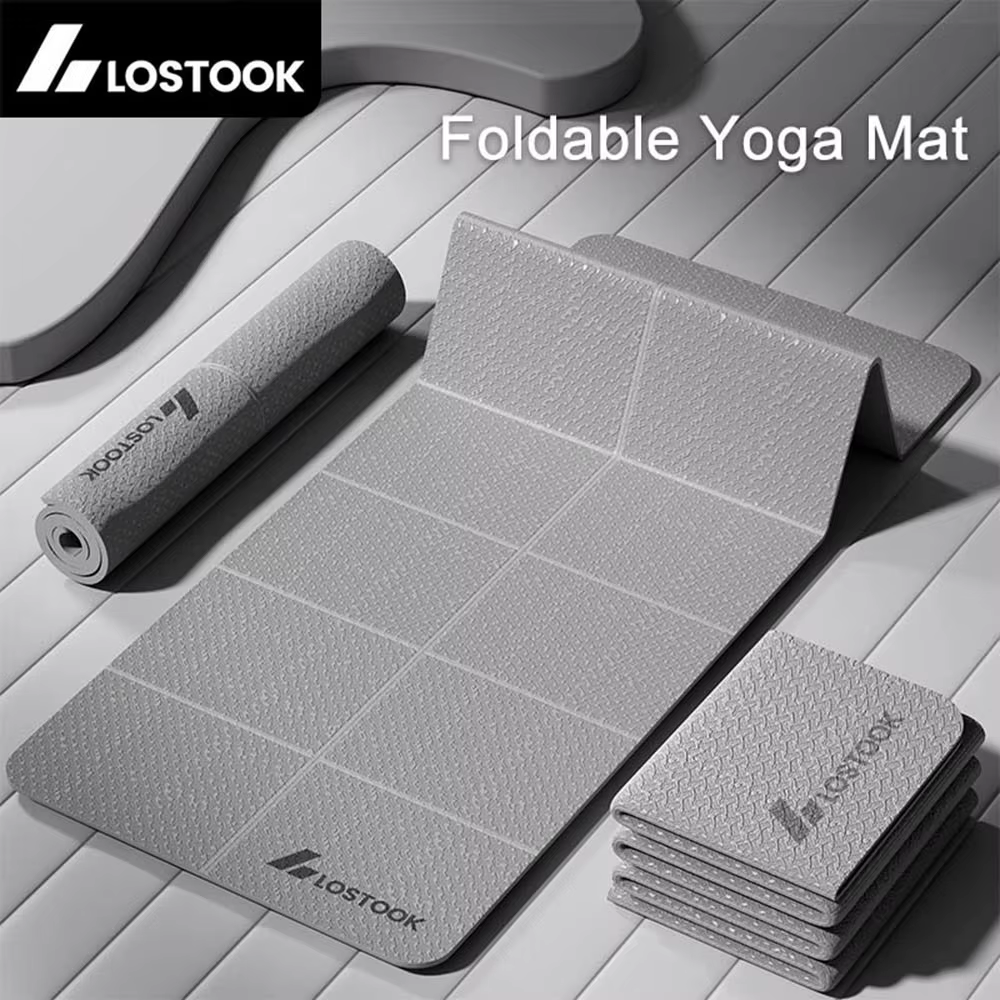 Tapis de Yoga pliable en TPE de 4mm d'épaisseur