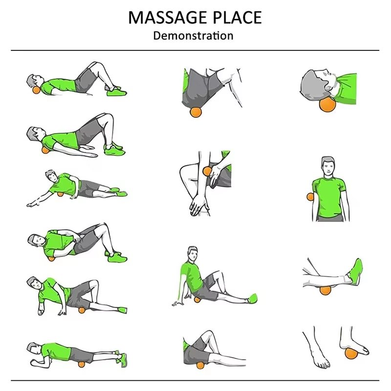 Boule de Massage Fascia en caoutchouc