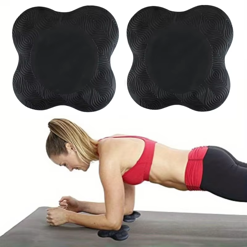 2 pièces Tpe Yoga tapis à genoux épaissi anti-dérapant