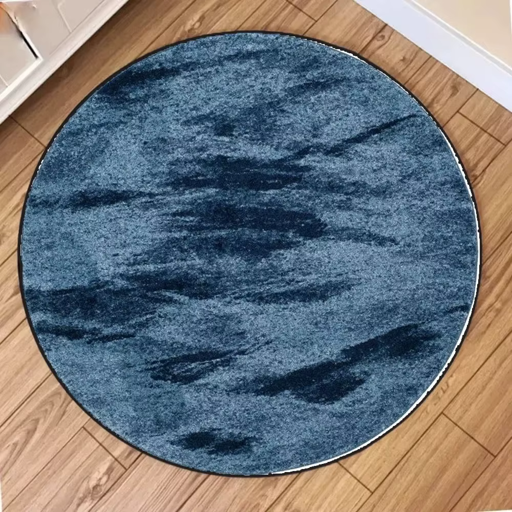Tapis rond uni simple - Tapis imprimé labyrinthe rétro classique, art mural médiéval, tapis de salon, décoration intérieure