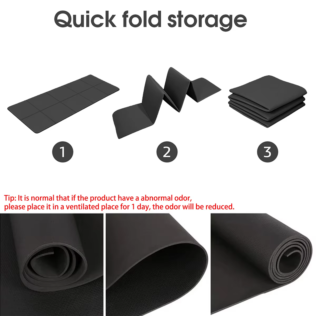 Tapis de yoga pliable écologique EVA