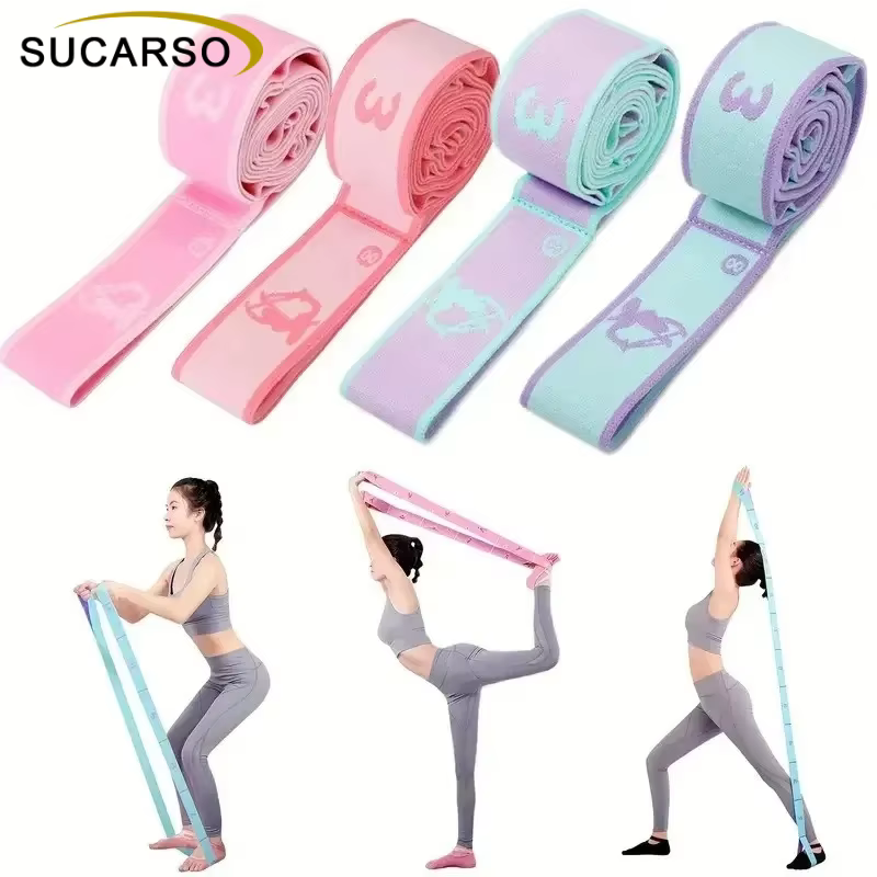  Sangle d'étirement de yoga avec 8 boucles