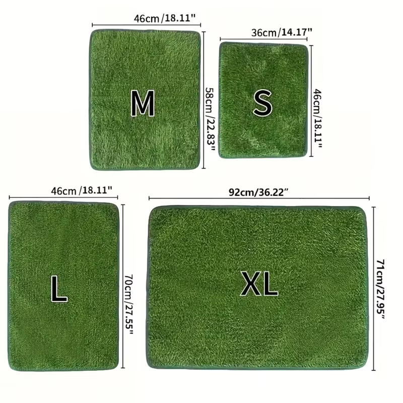 Tapis d'entraînement pour chiens lavable de qualité supérieure, coupe gazon intérieur/extérieur, pratique pour l'entraînement de pot et le contrôle des odeurs