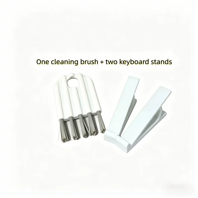 Ensemble d'accessoires pour clavier comprenant 2 supports de clavier + 1 brosse de nettoyage, support inclinable ergonomique pour bureau à domicile